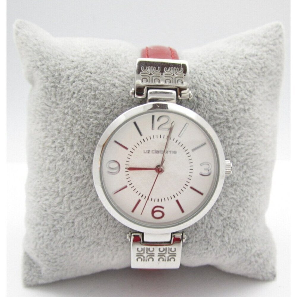 Women Liz Claiborne Quartz WR Analog 32mm Round‎ Watch (H523) "New Battery"
